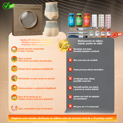 Magazin oficial al mărcii | ✅🛡️ 𝐏𝐀𝐔𝐑𝐀𝐉𝐔® 𝟐𝟎𝟐𝟔 Moringa & Berberină 4-în-1, pantaloni scurți modelatori și pentru arderea grăsimii cu micro-particule.