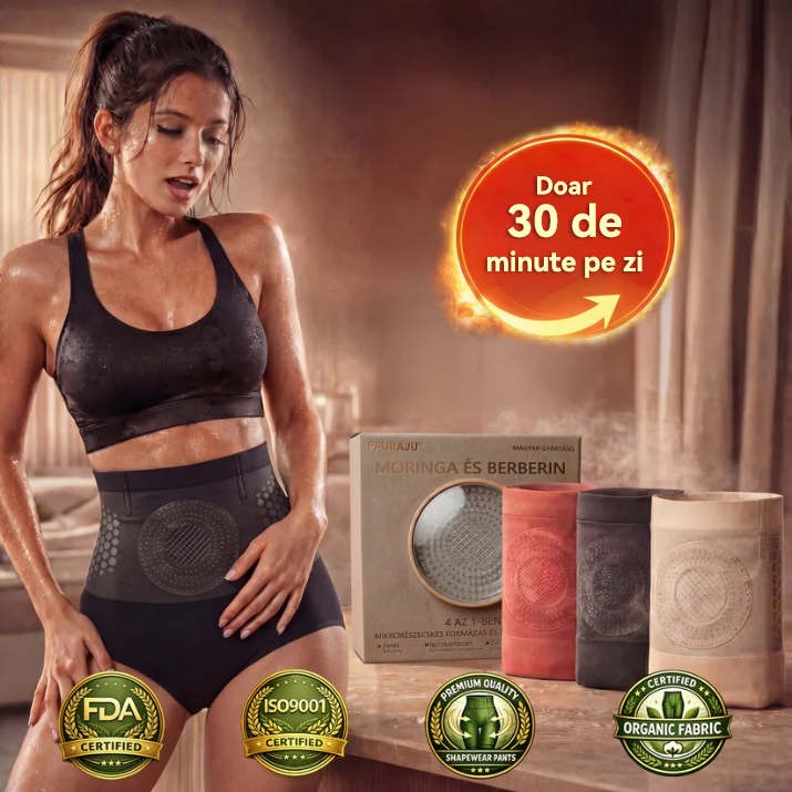 Magazin oficial al mărcii | ✅🛡️ 𝐏𝐀𝐔𝐑𝐀𝐉𝐔® 𝟐𝟎𝟐𝟔 Moringa & Berberină 4-în-1, pantaloni scurți modelatori și pentru arderea grăsimii cu micro-particule.